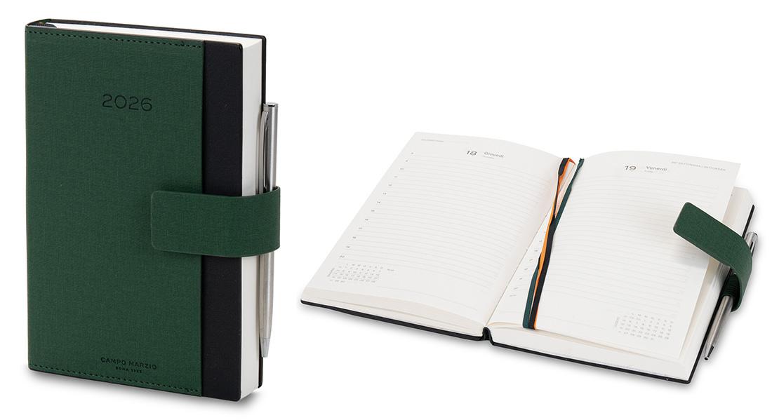 CAMPO MARZIO AGENDA GIORNALIERA 12X18 CON PENNA PINE