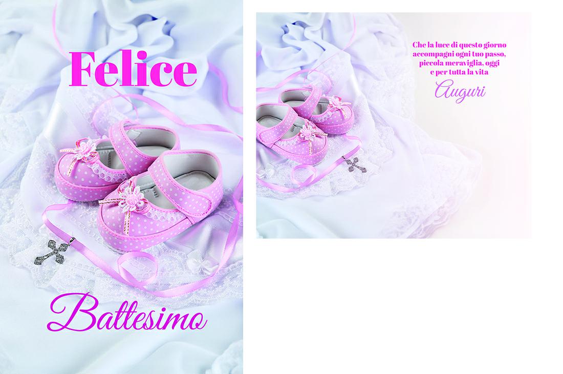 BIGLIETTINI z.BATTESIMO mini 8x13-LINEA MILLEFORME