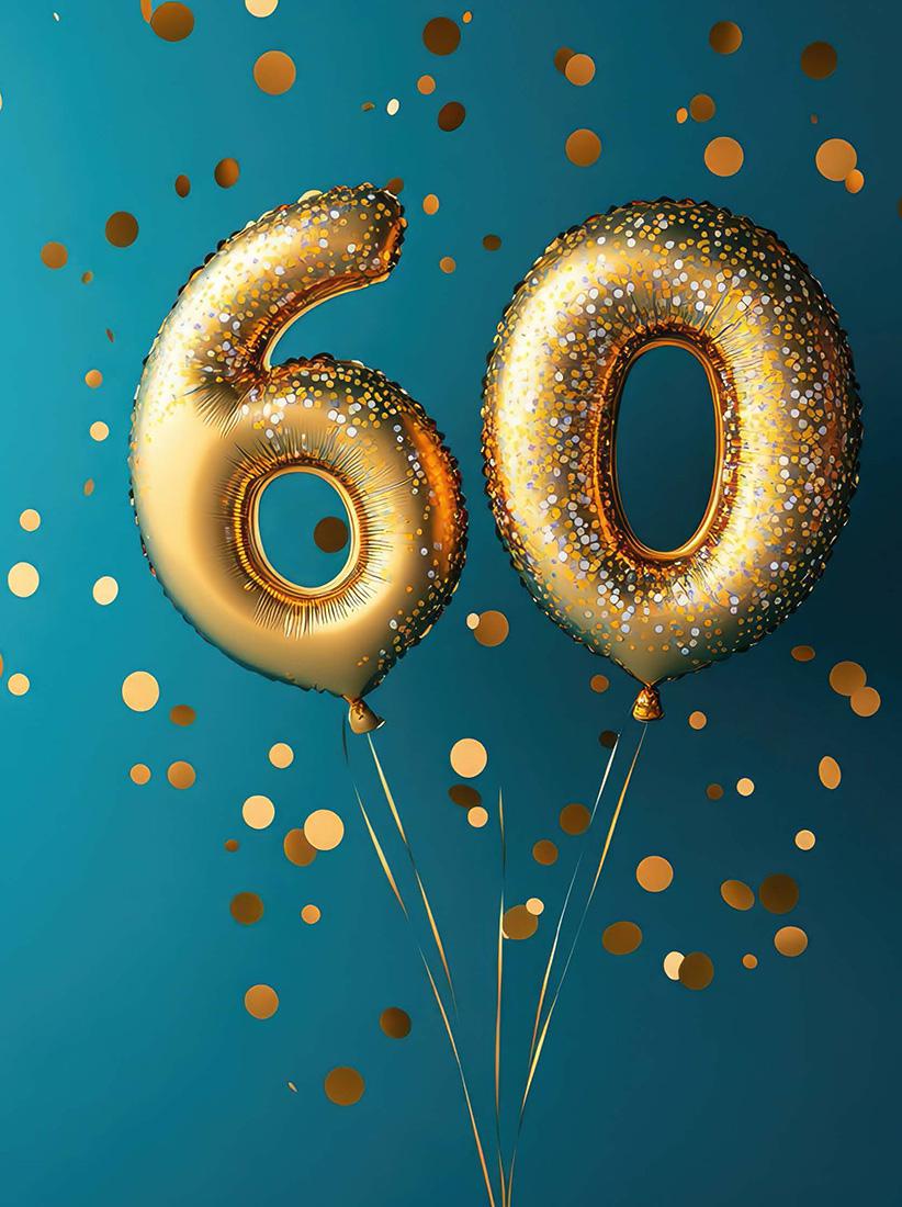 BIGLIETTINI 60 ANNI 11,5X16-LINEA MILLEFORME