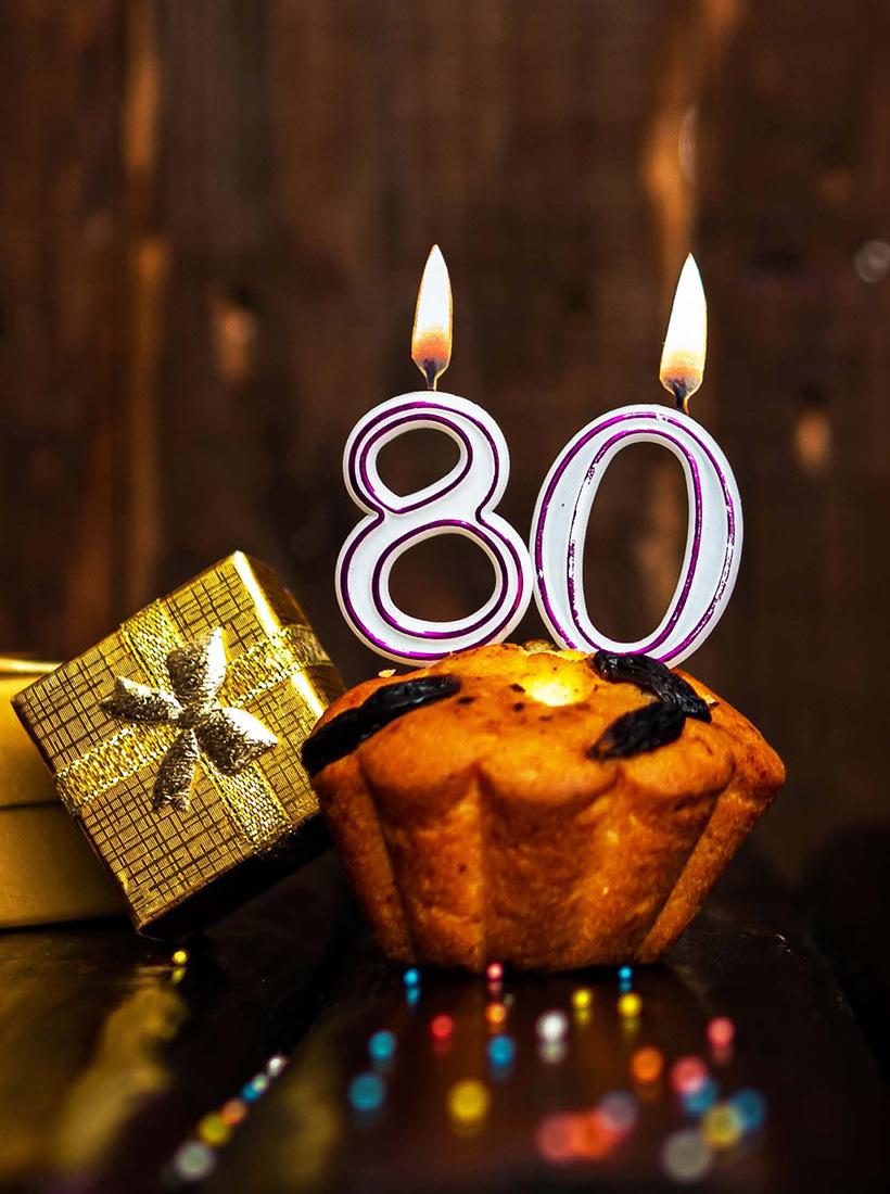 BIGLIETTINI 80 ANNI 11,5X16-LINEA MILLEFORME