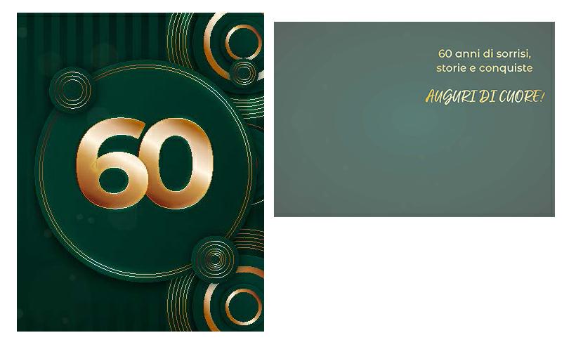 BIGLIETTINI 60 ANNI 11,5X16-LINEA MILLEFORME