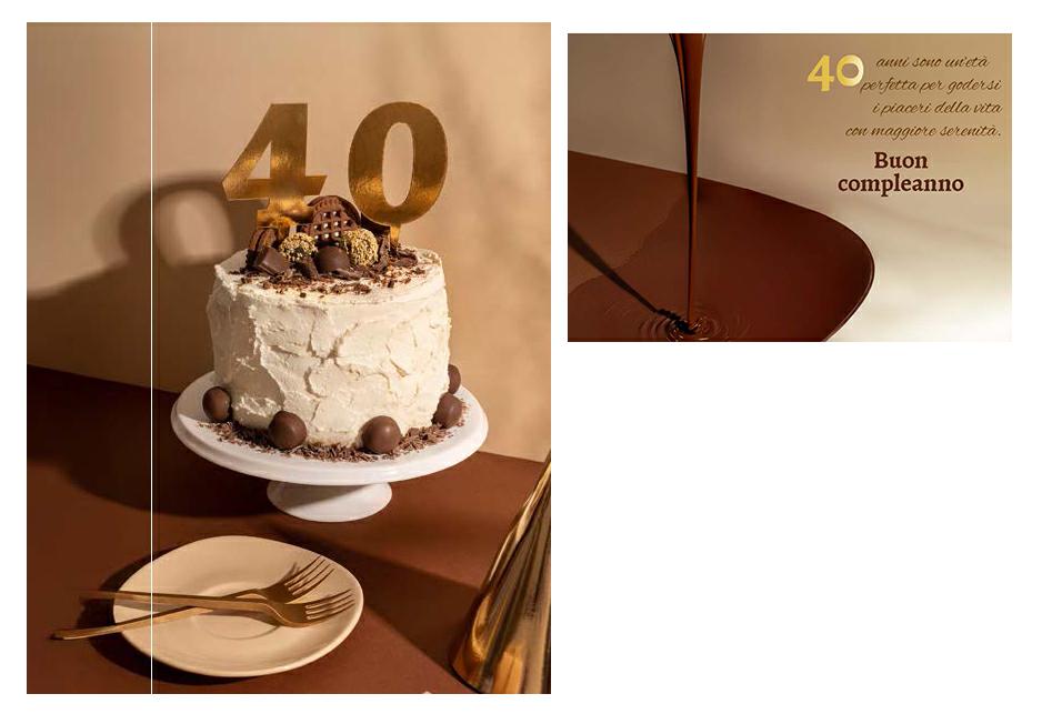 BIGLIETTINI 40 ANNI 11,5X16-LINEA MILLEFORME