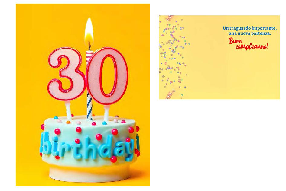 BIGLIETTINI 30 ANNI 11,5X16-LINEA MILLEFORME