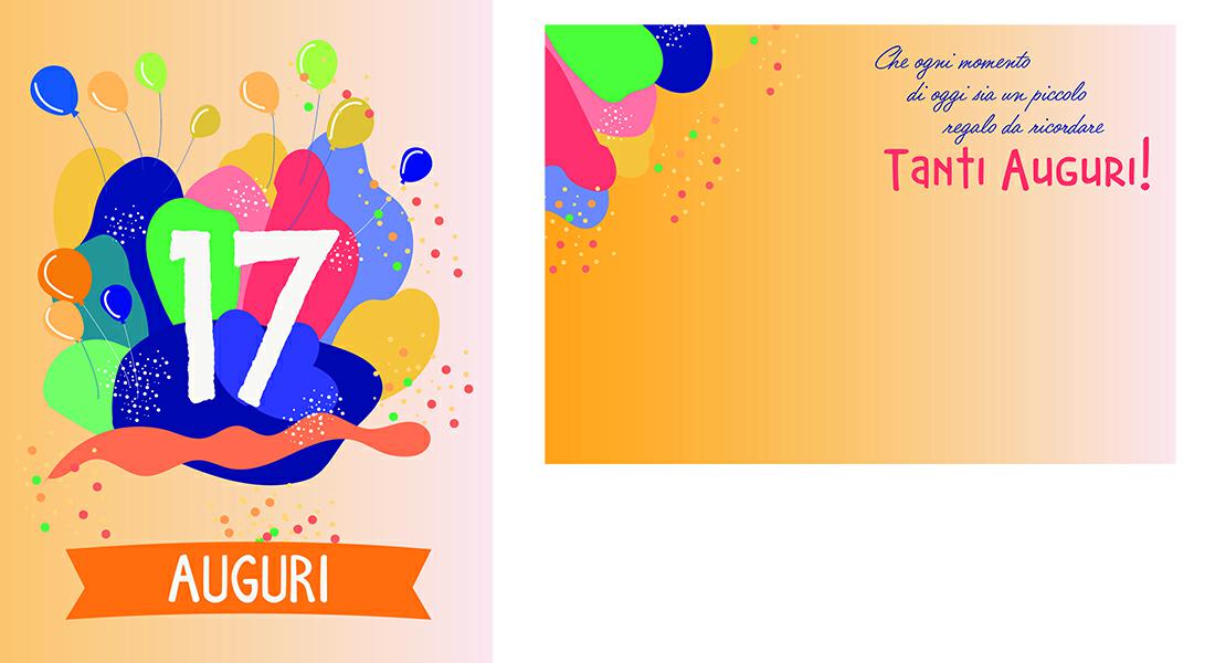 BIGLIETTINI 17 ANNI 11,5X16 -LINEA MILLEFORME