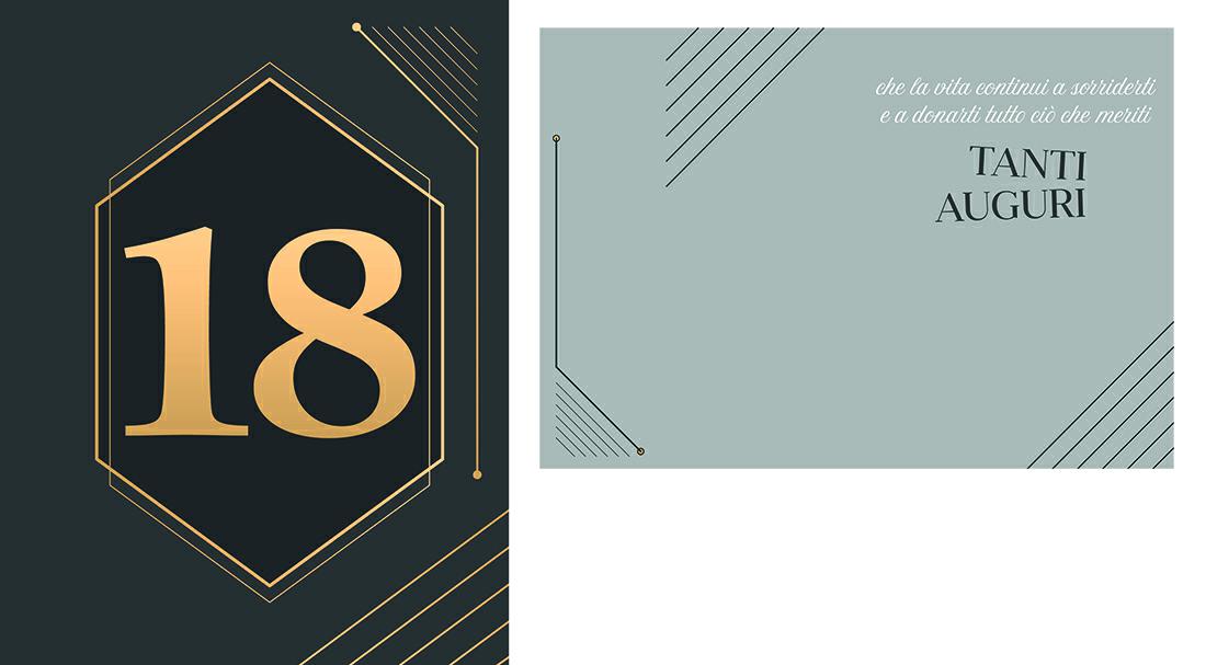 BIGLIETTINI 18 ANNI 11,5X16 -LINEA MILLEFORME