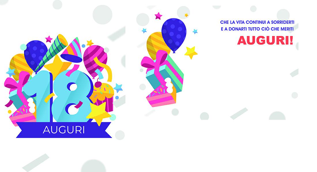 BIGLIETTINI 18 ANNI 11,5X16 -LINEA MILLEFORME