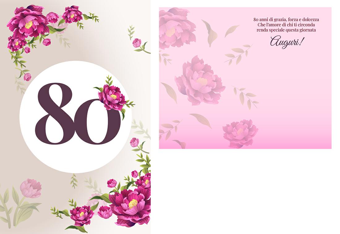 BIGLIETTINI z.80 ANNI mini 8x13-LINEA MILLEFORME