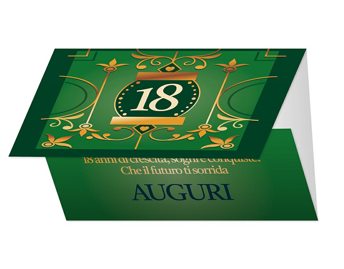 BIGLIETTINI 18 ANNI 11,5X16 PORTASOLDI -LINEA MILLEFORME