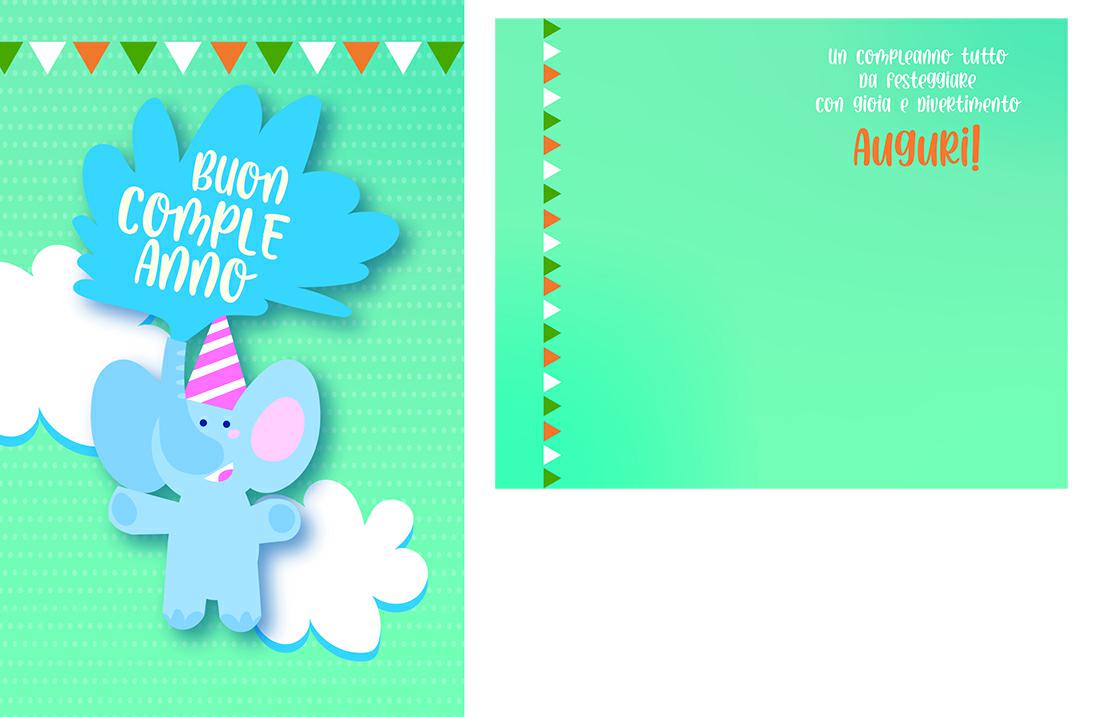 BIGLIETTINI z.BUON COMPLEANNO mini 8x13-LINEA MILLEFORME