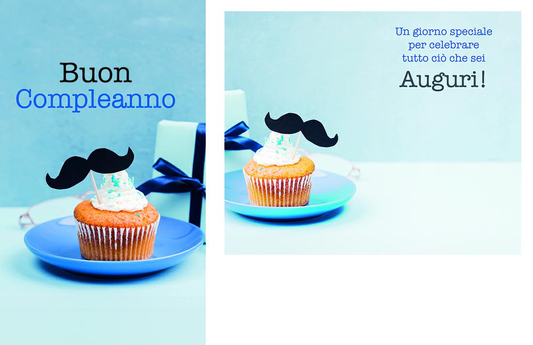 BIGLIETTINI z.BUON COMPLEANNO mini 8x13-LINEA MILLEFORME