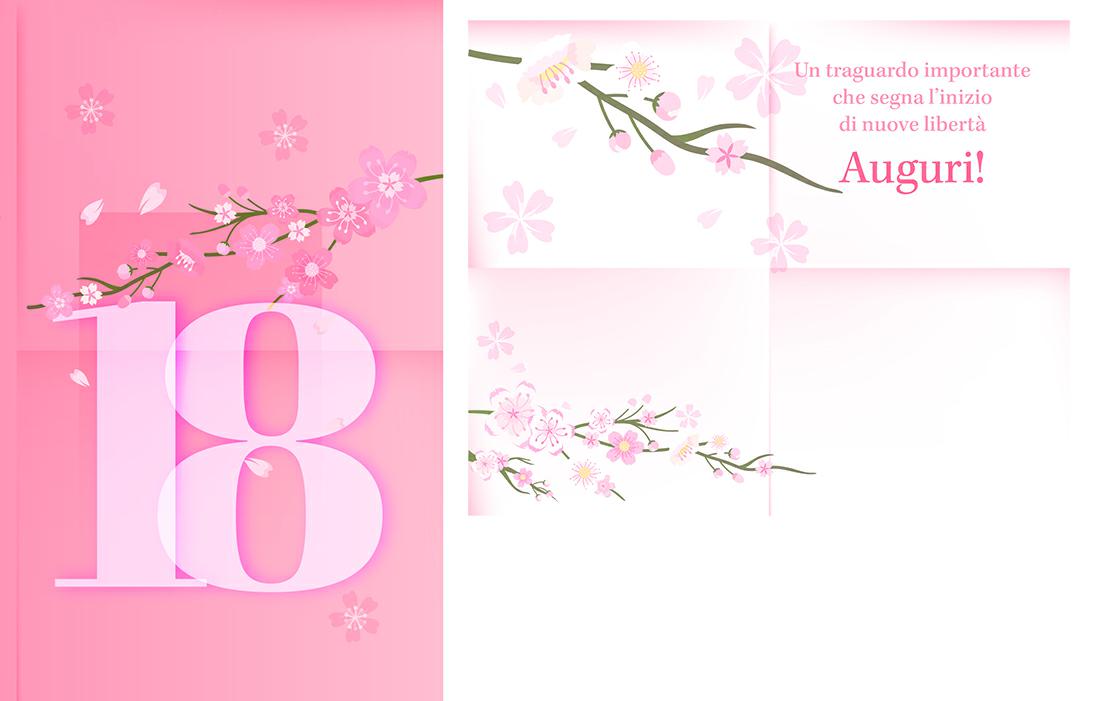 BIGLIETTINI z.18 ANNI mini 8x13-LINEA MILLEFORME