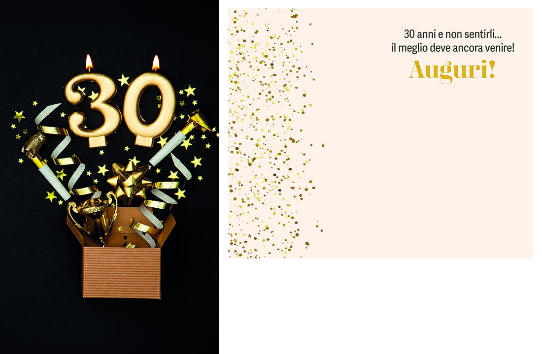 BIGLIETTINI z.30 ANNI mini 8x13-LINEA MILLEFORME