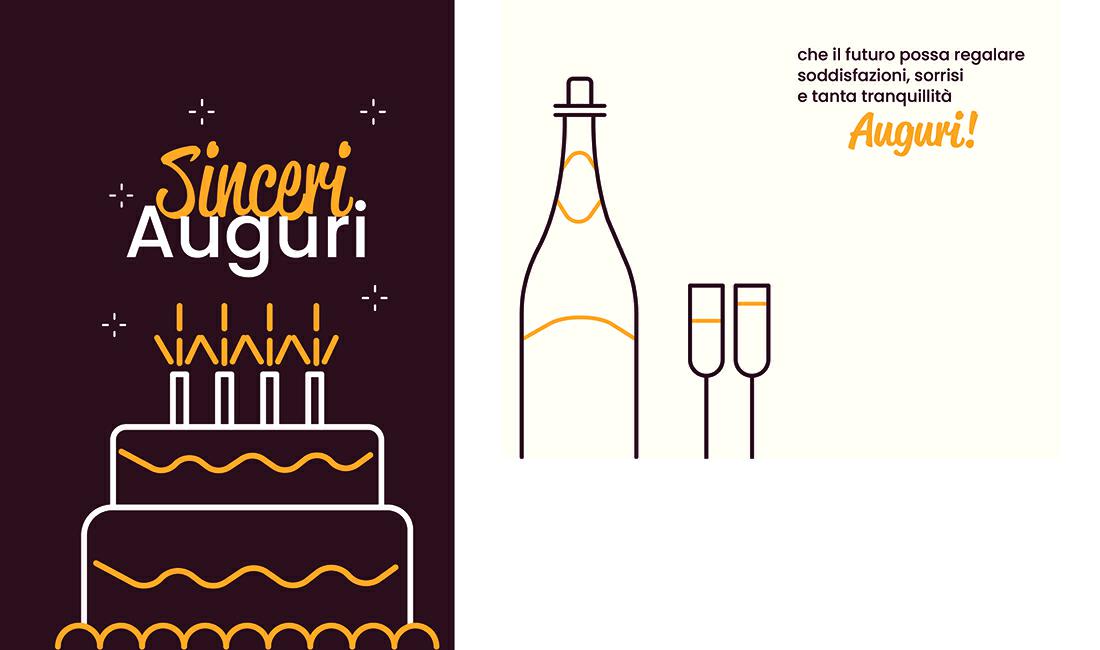 BIGLIETTINI z.AUGURI mini 8x13-LINEA MILLEFORME