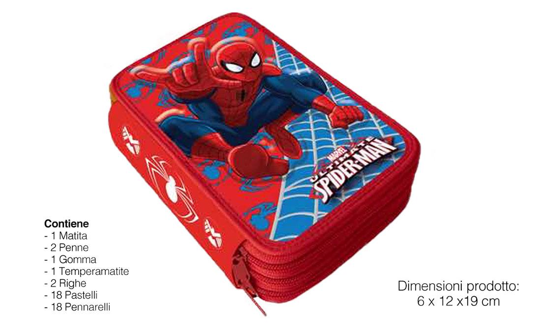 ASTUCCIO TRIPLO LICENZE SPIDERMAN