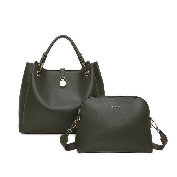 CAMPO MARZIO LOUISE CHIC HANDBAG OLIVE GREEN*