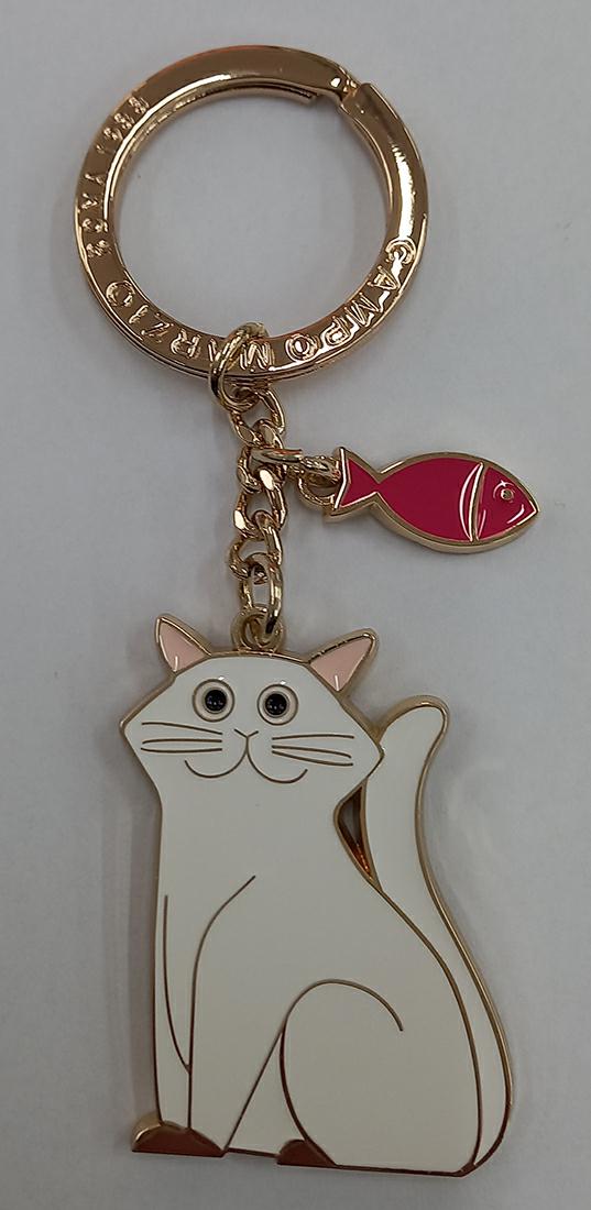 CAMPO MARZIO KEYCHAIN CAT WHITE