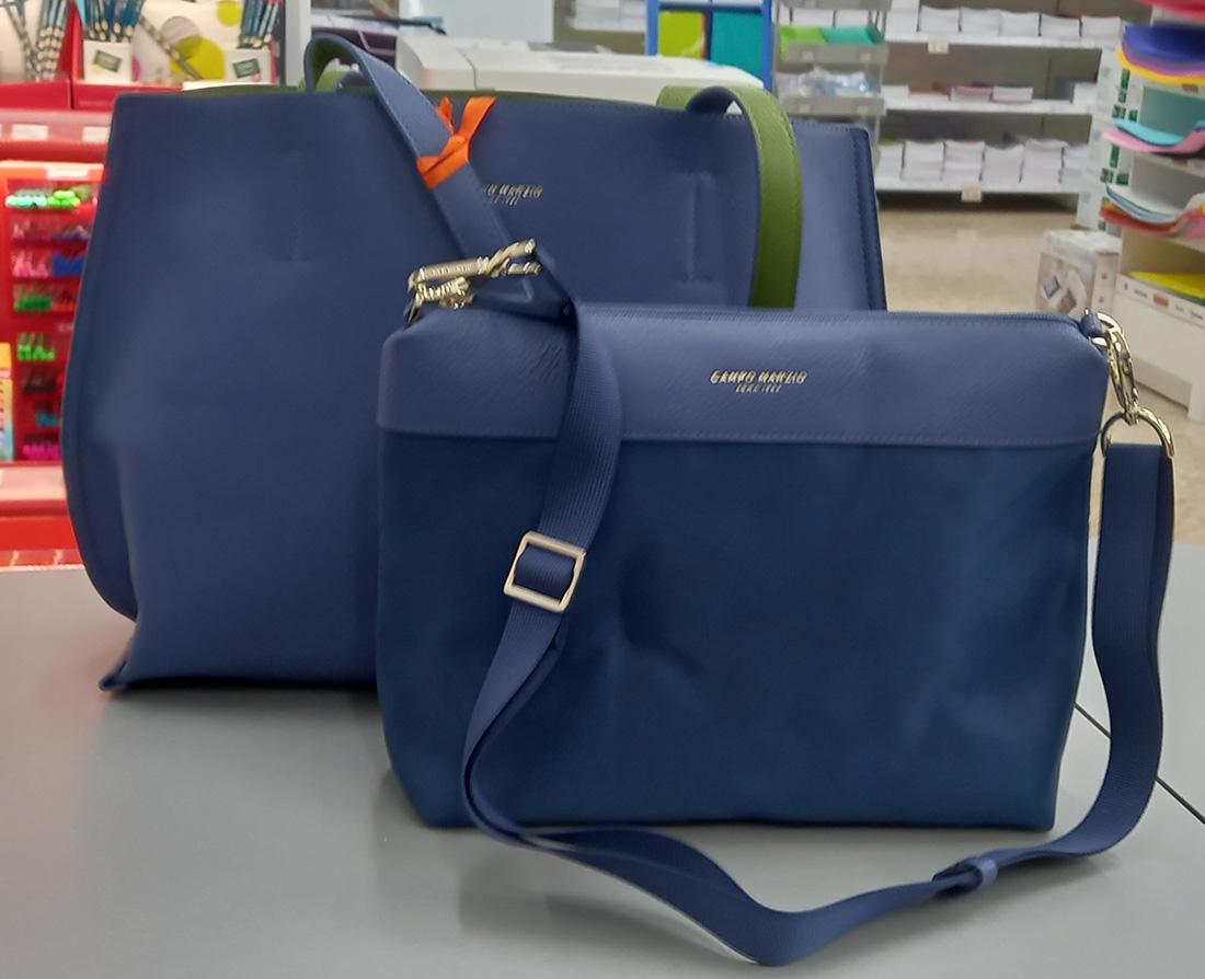 CAMPO MARZIO TINA TOTE BAG DARK DENIM-GREEN* DUE IN UNA