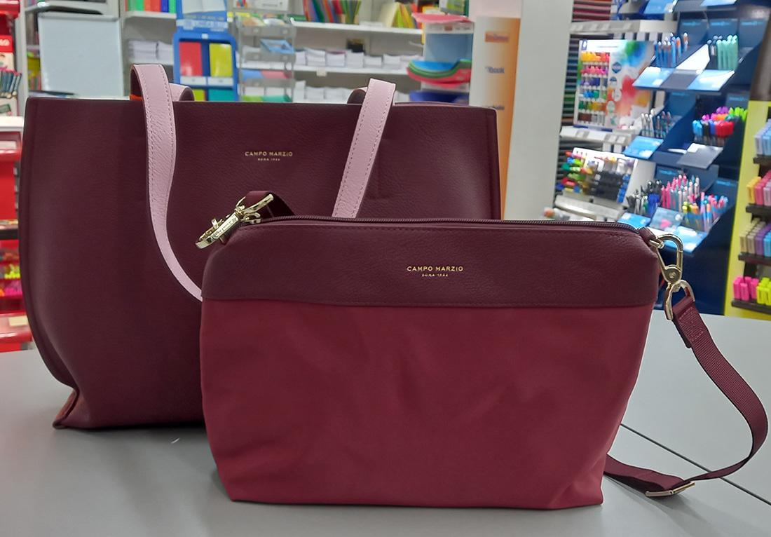 CAMPO MARZIO TINA TOTE BAG BURGUNDY-PINK* DUE IN UNA