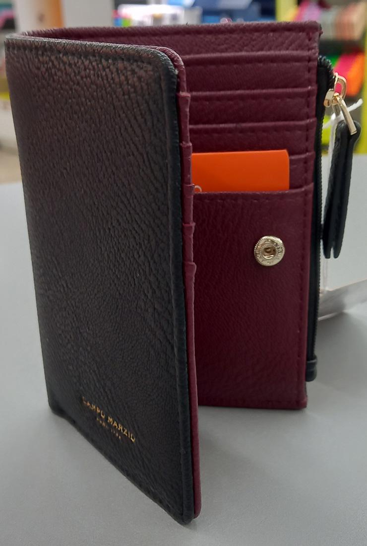 CAMPO MARZIO JANELLE WALLET BLACK-BURGUNDY*