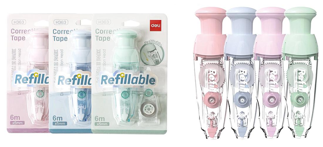 DELI-CORRETTORE A SCATTO 5MMX6MT + REFIL OMAGGIO