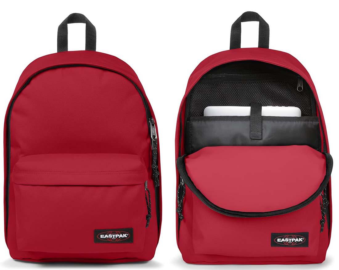 EASTPAK-ZAINO OUT OF OFFICE MEDIO TASCA LAPTOP SPARK SCARLAT RED
