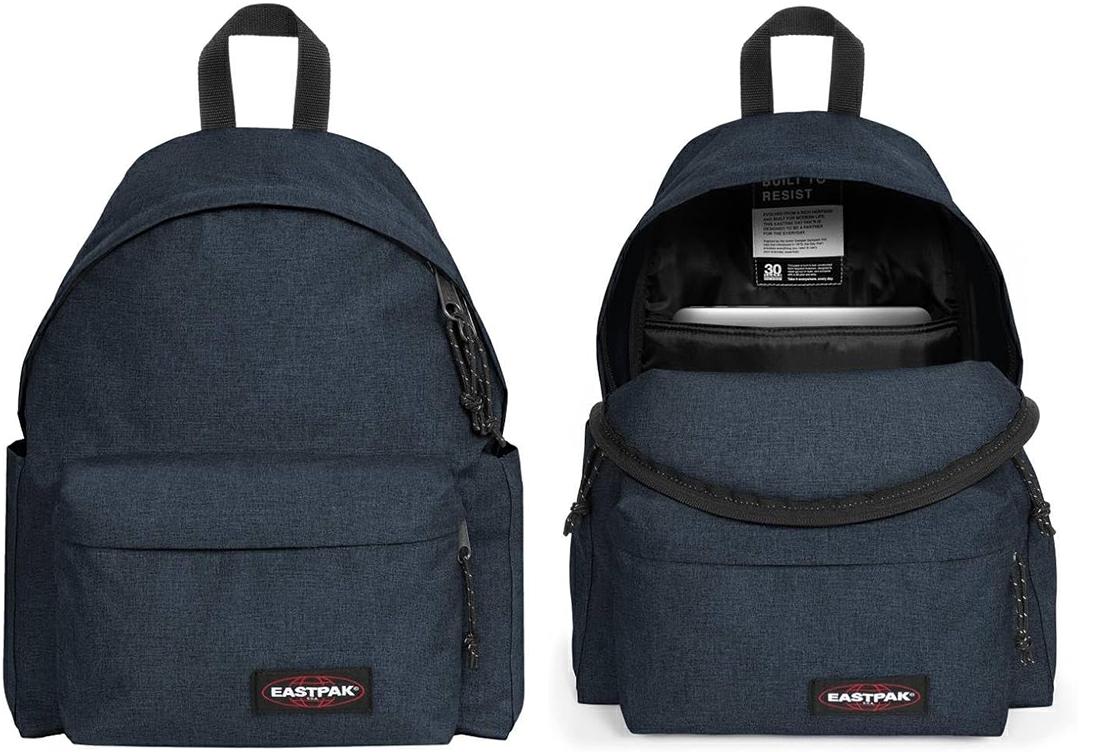 EASTPAK-ZAINO DAY PAK`R PORTABOTTIGLIE E LAPTOP TRIPLE DENIM