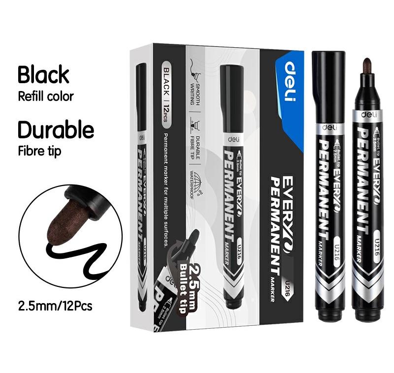 PENNARELLI DELI THINK U101 PERMANENT P.TONDA NERO