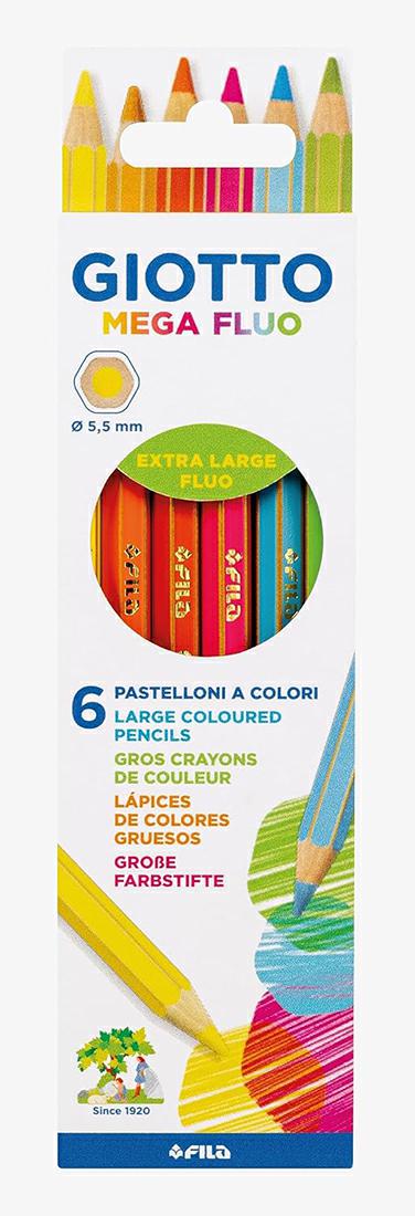 COLORI GIOTTO MEGA X 6 FLUO