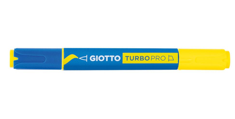 PENNARELLO GIOTTO TURBO PRO DOPPIA PUNTA GIALLO