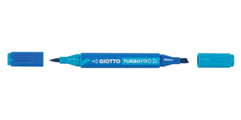 PENNARELLO GIOTTO TURBO PRO DOPPIA PUNTA BLU COBALTO