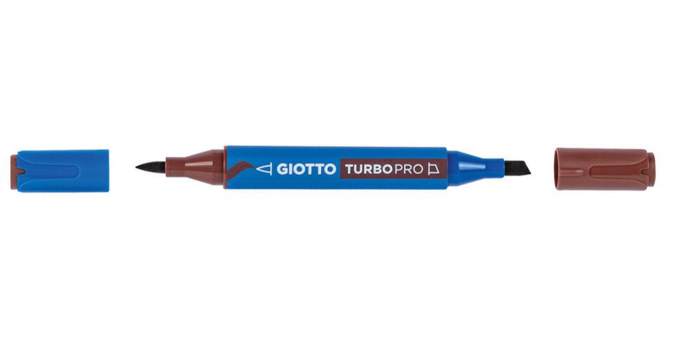 PENNARELLO GIOTTO TURBO PRO DOPPIA PUNTA MARRONE