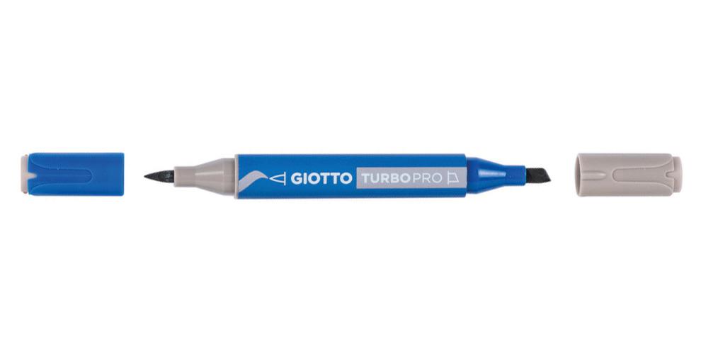 PENNARELLO GIOTTO TURBO PRO DOPPIA PUNTA GRIGIO FREDDO