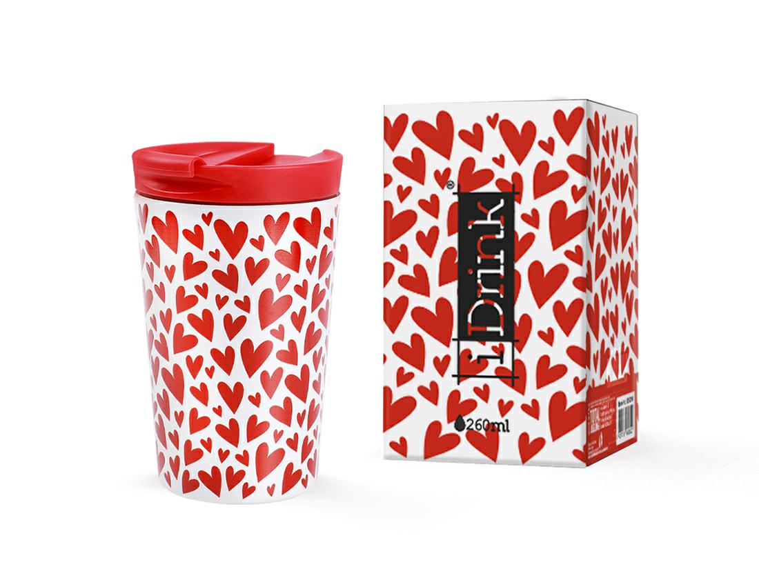 iTOTAL -TRAVEL MUG 260 ML FOLLOW YOUR HEART