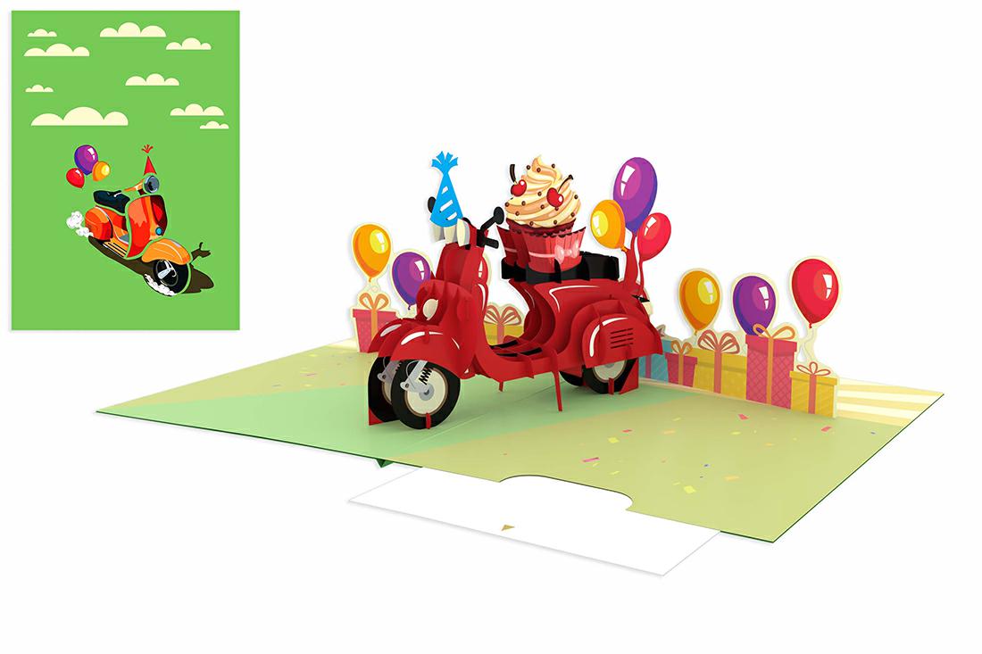 BIGLIETTINI ORIGAMI HAPPY VESPA