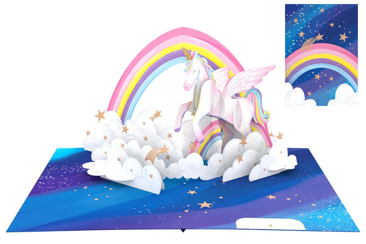 BIGLIETTINI ORIGAMI UNICORN