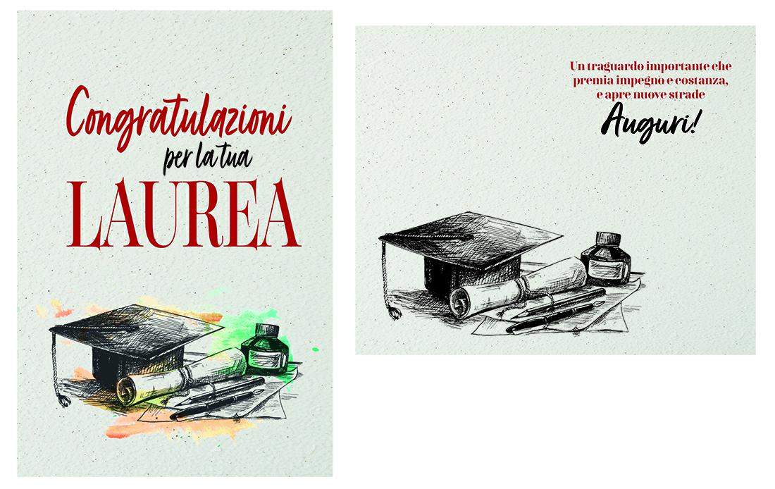 BIGLIETTINI z.LAUREA mini 8x13-LINEA MILLEFORME