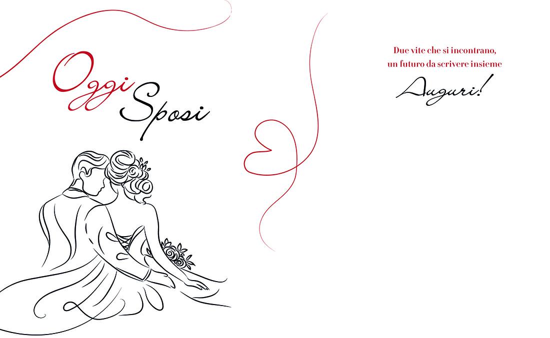 BIGLIETTINI z.MATRIMONIO mini 8x13-LINEA MILLEFORME