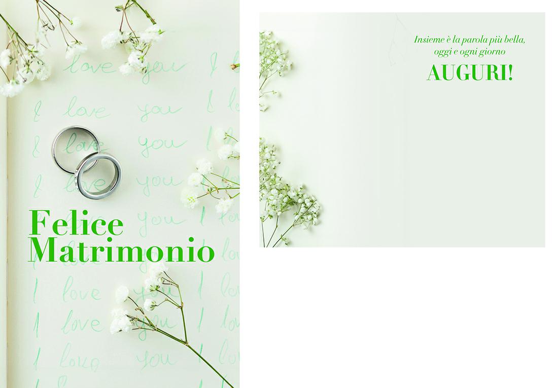 BIGLIETTINI z.MATRIMONIO mini 8x13-LINEA MILLEFORME