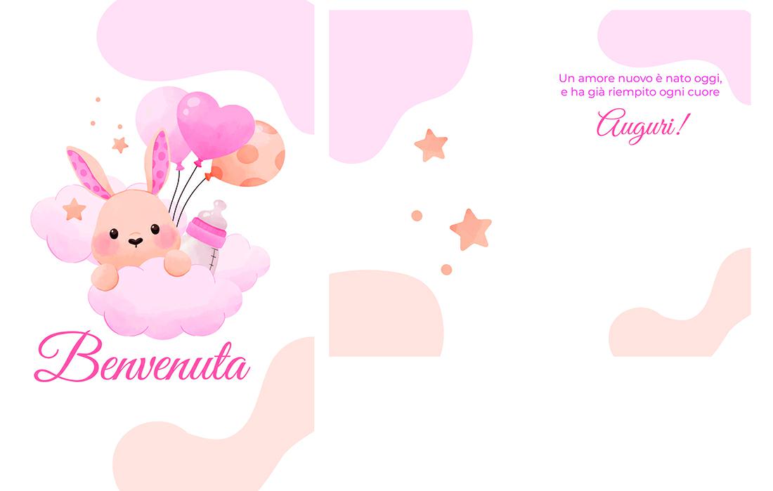 BIGLIETTINI z.NASCITA mini 8x13-LINEA MILLEFORME