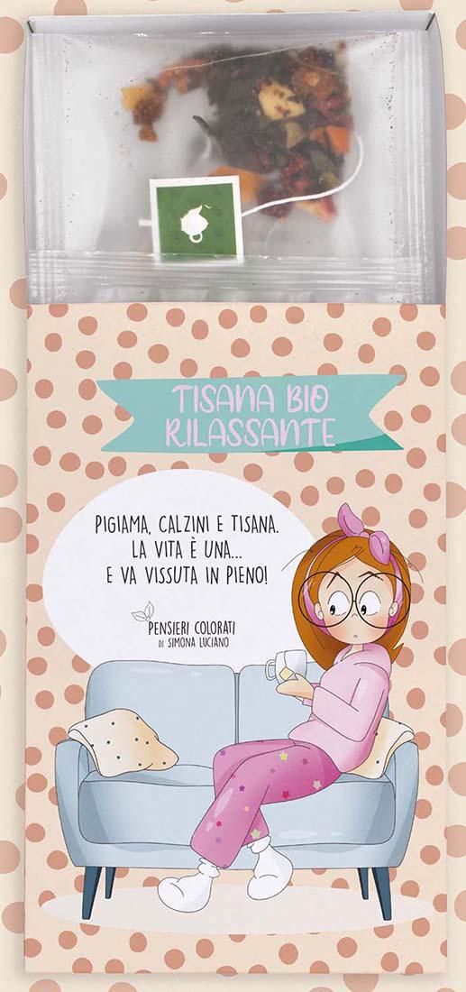 PENSIERI COLORATI- TISANA RILASSANTE-PIGIAMA, N.6 FILTRI
