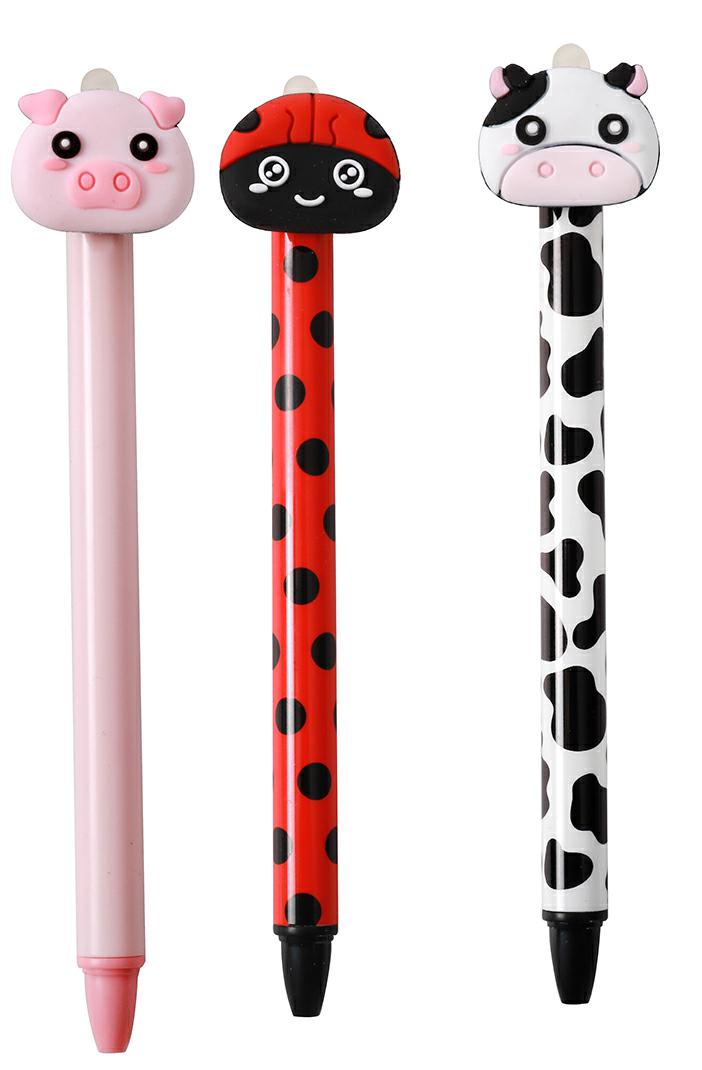 iTOTAL- PENNA CANCELLABILE MIX COW PIG LADYBUG